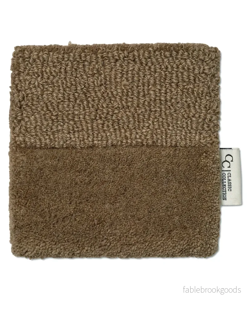 Mattprov Stripe Boucle Brun