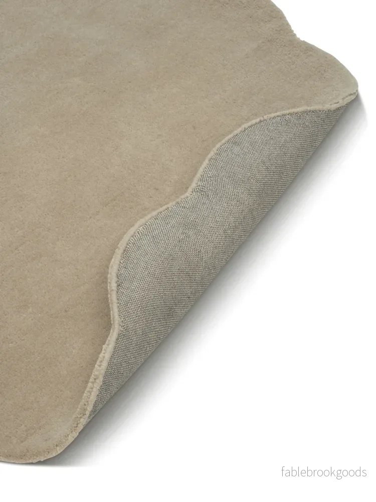 Måttanpassad Matta Shell Beige Rund - Bild 3