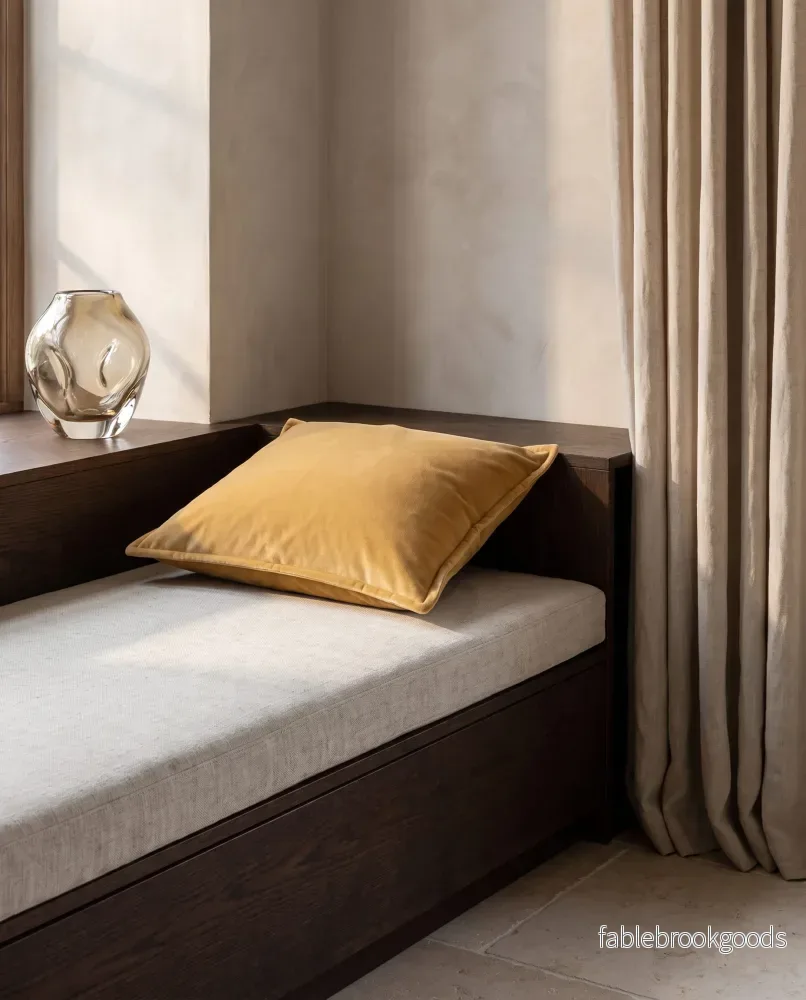 Kuddfodral Classic Velvet Ockra - Bild 3