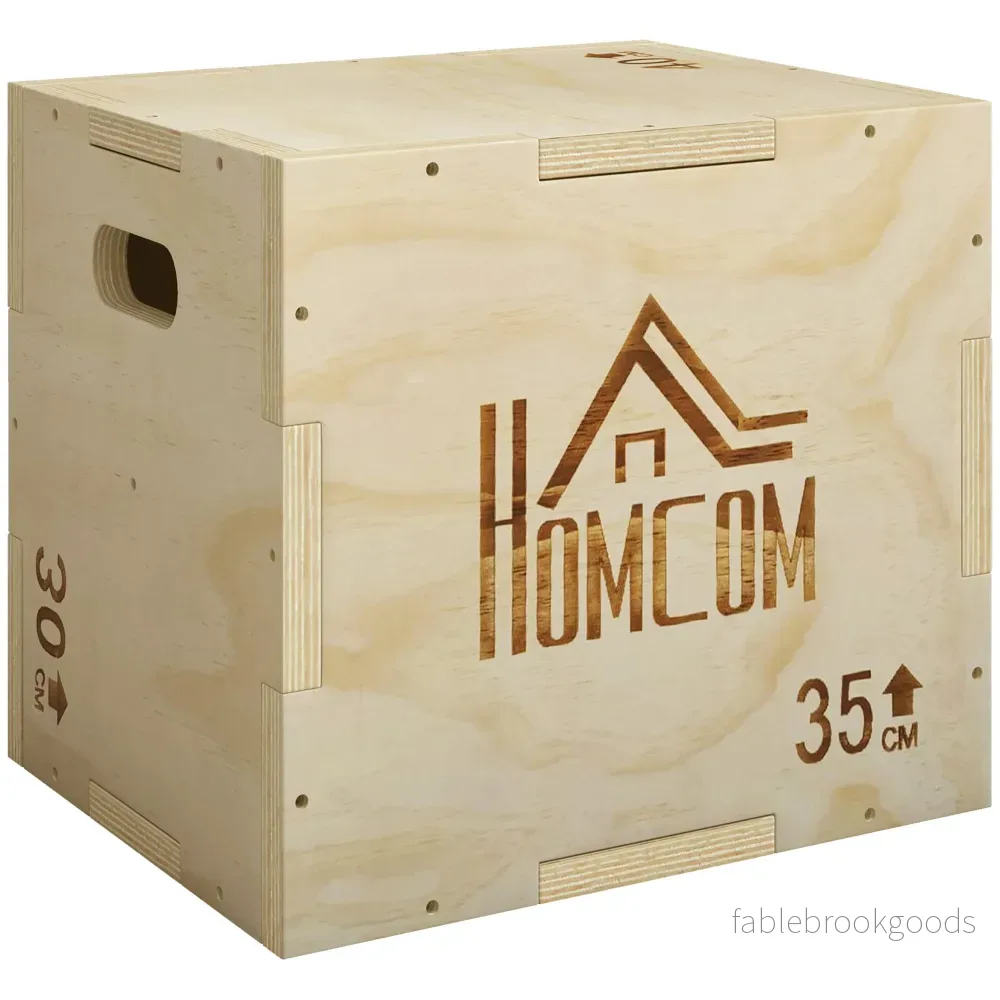 Plyolåda 3-i-1, Naturträ, 3 Höjder, 40,5x35,5x30,5 cm