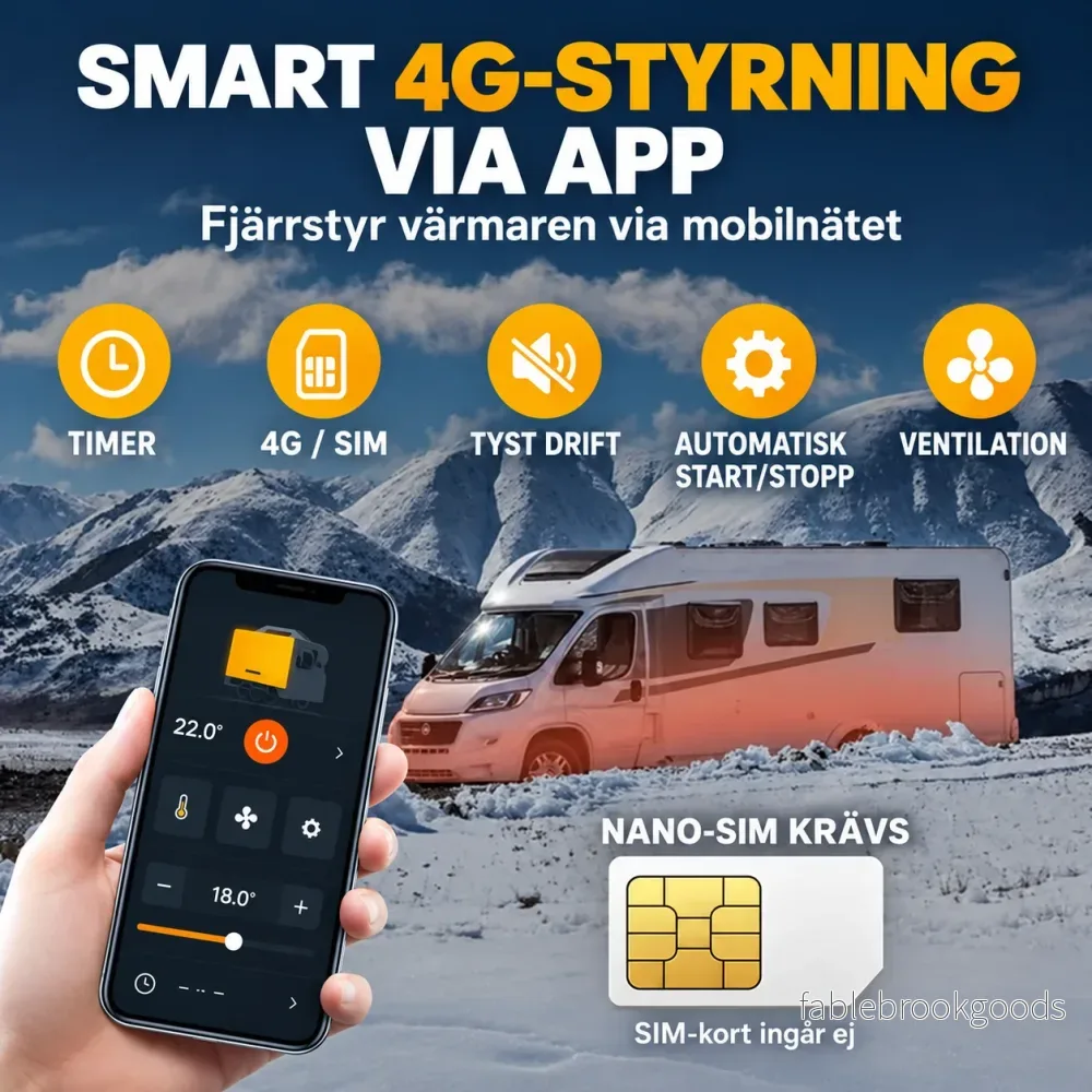 Dieselvärmare 8kW SIM-Kort fjärrstyrning UTFÖRSÄLJNING - Bild 2