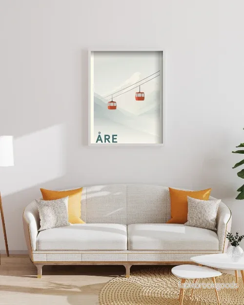 Grafiskt motiv kabinbanan - Åre poster - Bild 3