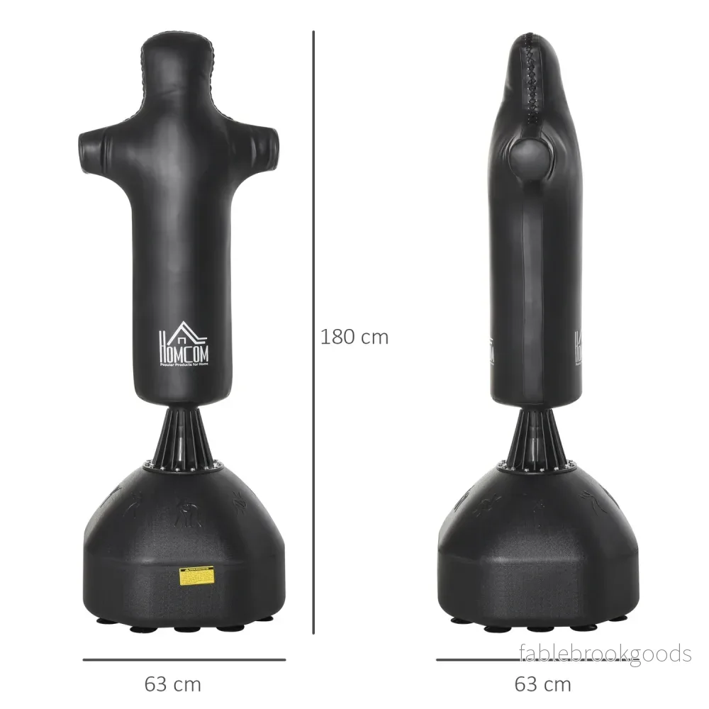 180 cm Heavy Duty stående boxningspåse – svart - Bild 3