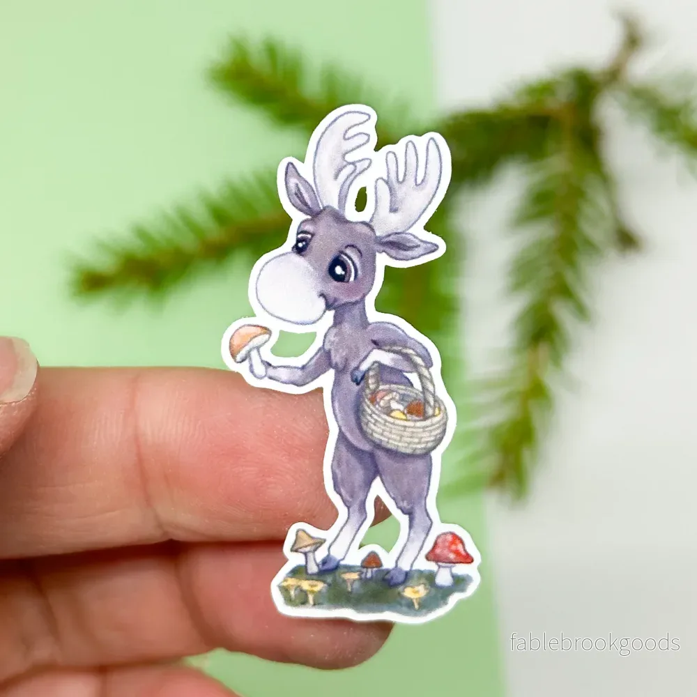 Klistermärkesark -Vacation moose (Älgar) - Bild 3