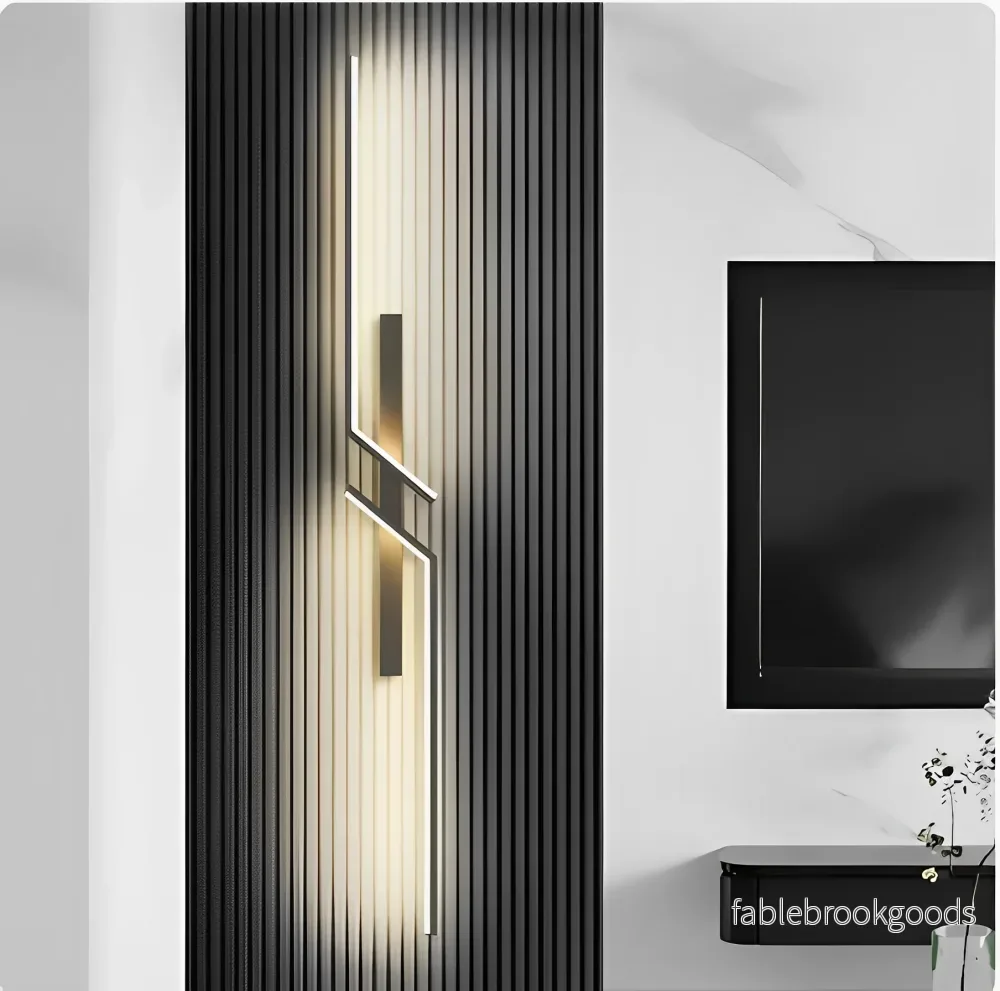 Modern Gold LED Wall Sconce for Bedroom