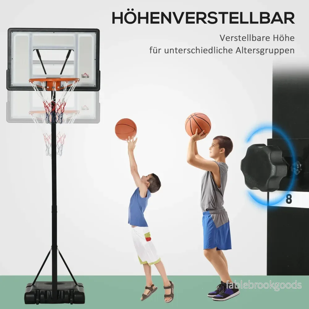 Justerbart stativ för basketbåge, rullbart, höjd 260-310 cm - Bild 3
