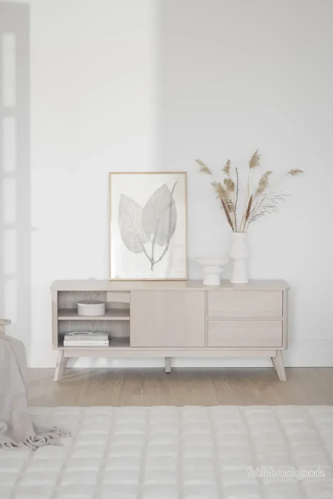 Yumi - TV-Bänk Vitpigmenterad - Bild 2