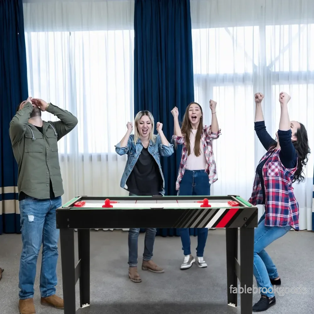 i – Multigame Bord med Fotboll och Biljard Air Hockey Arkadspelset – 4 1 – Svart - Bild 2