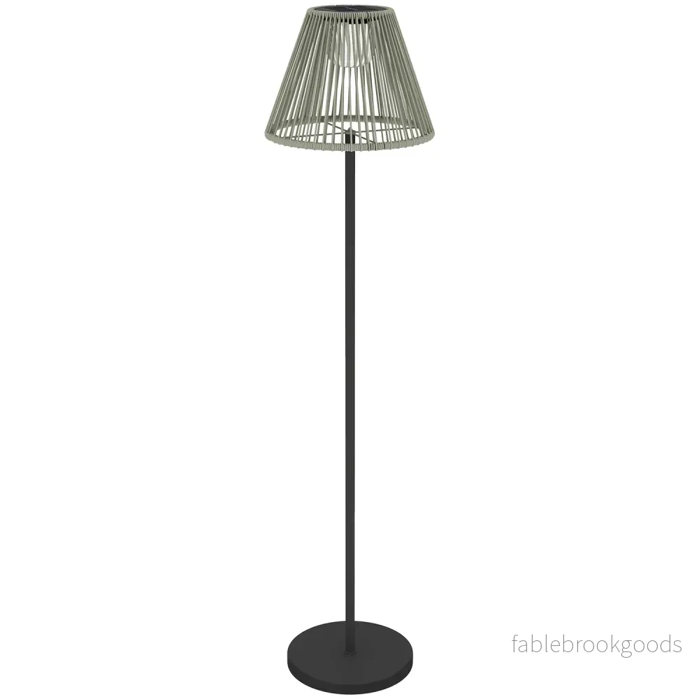 Boho Solar golvlampa, rotting, 25 lysdioder, utomhus, IP44