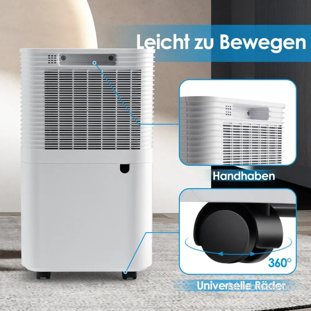 15㎡ – Avfuktare 15L med lägen Mobil – 3 25,5 x 22 x 45 cm – Vit - Bild 2