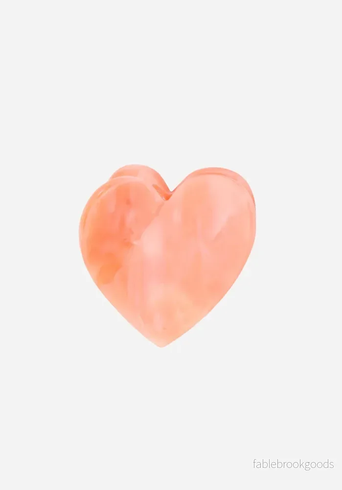 Hårklämma, Hjärta, Rosa