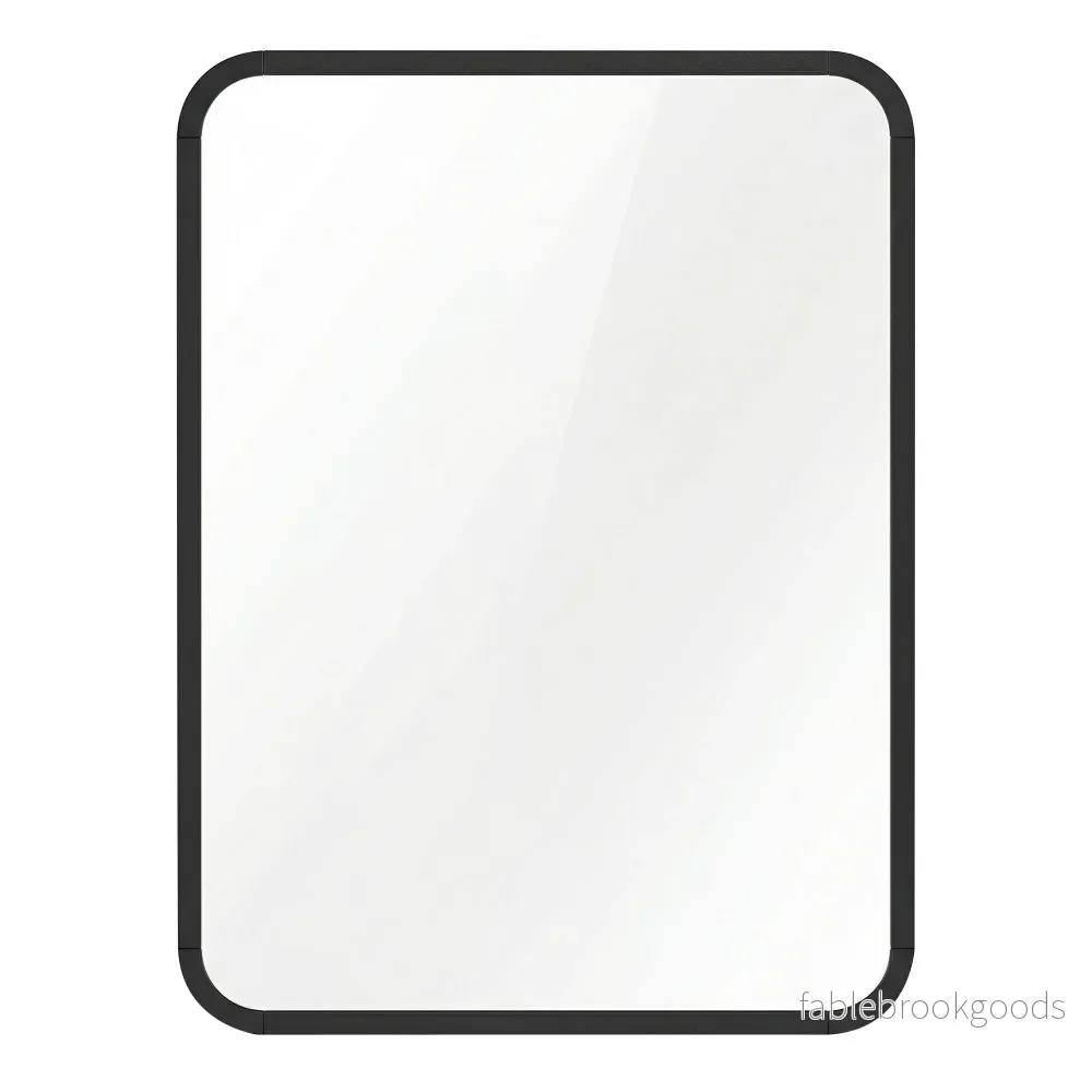Wandspiegel – Rechthoekig – Aluminium Frame – 40 x 30 cm – Zwart Wandspiegel – Rechthoekig – Aluminium Frame – 40 x 30 cm – Zwart