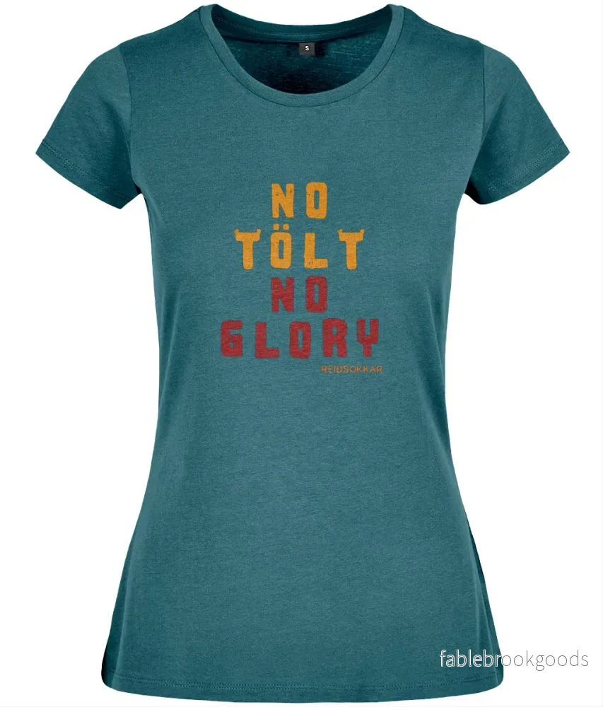 T-shirt formsydd ”No Tölt No Glory”