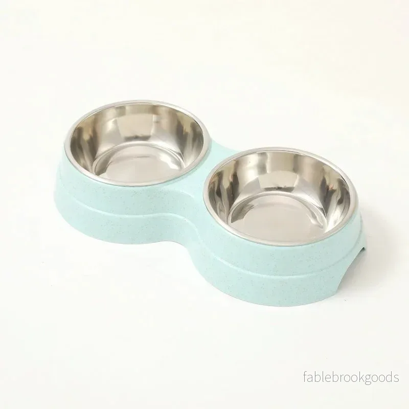 Dubbelskål Hund & Katt – Everyday | Rostfritt Stål med Plastbas - Bild 3