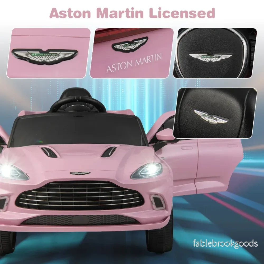 12V – Aston Martin DBX barnbil med 2,4G fjärrkontroll km/h – 1,4-2,5 – Rosa - Bild 3