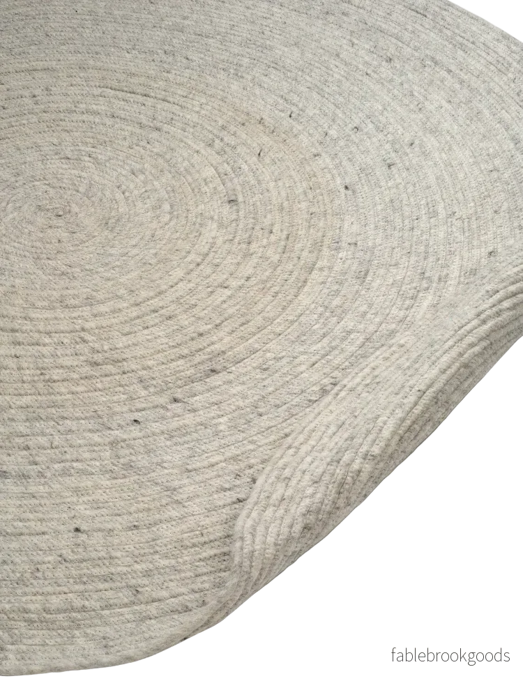 Måttanpassad Matta Merino Rund Concrete - Bild 3