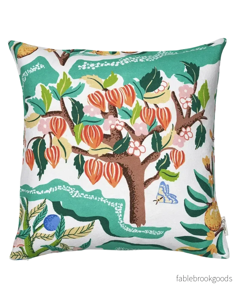 Kuddfodral Botanical Cherry Vit Kuddfodral Botanical Cherry Vit