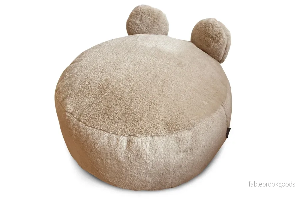 TEDDIE Pouf Bean Bag, Fur