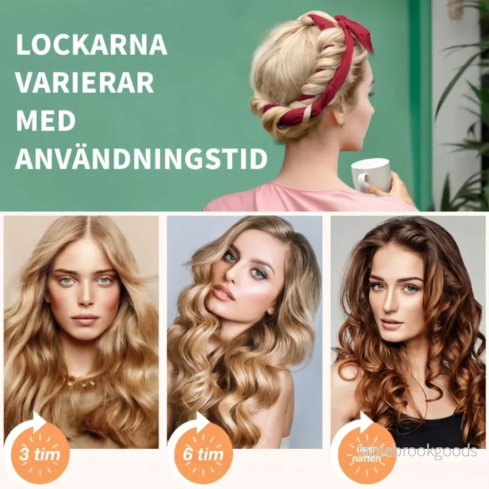 Velvet Lockband – Få Perfekta Lockar utan Värme - Bild 3