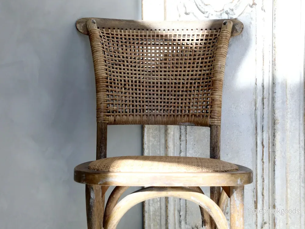 Fransk matstol i lantlig tidlös design, set om 2 - Bild 2