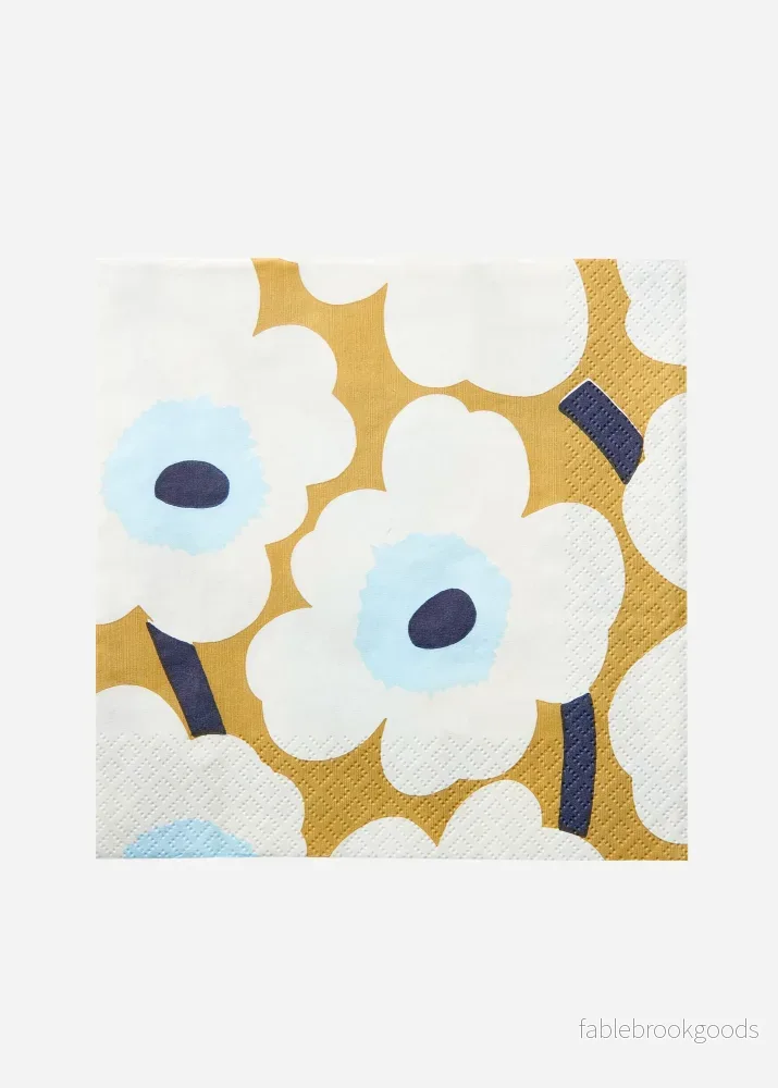 Servetter, Unikko Beige Servetter, Unikko Beige