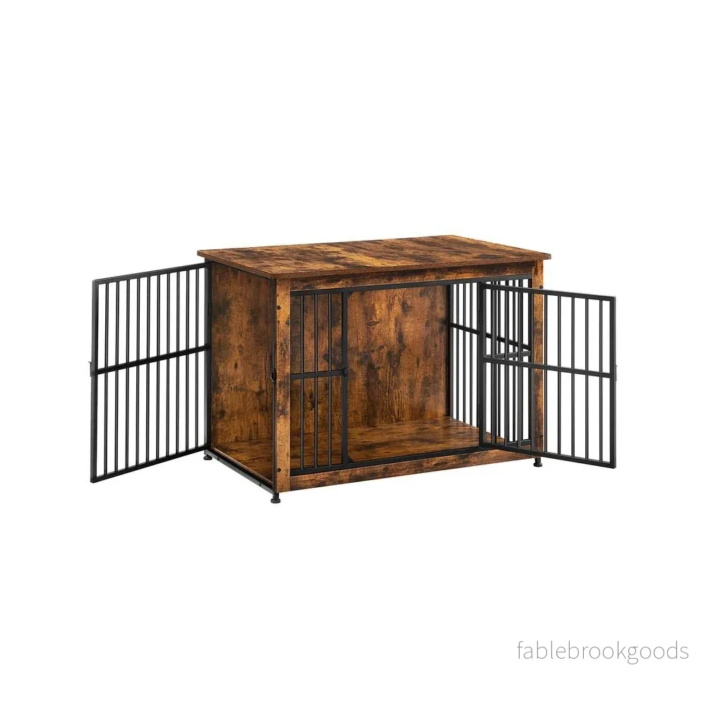 Hundbur – Säker och snygg – Vintage Brun Hundbur – Säker och snygg – Vintage Brun