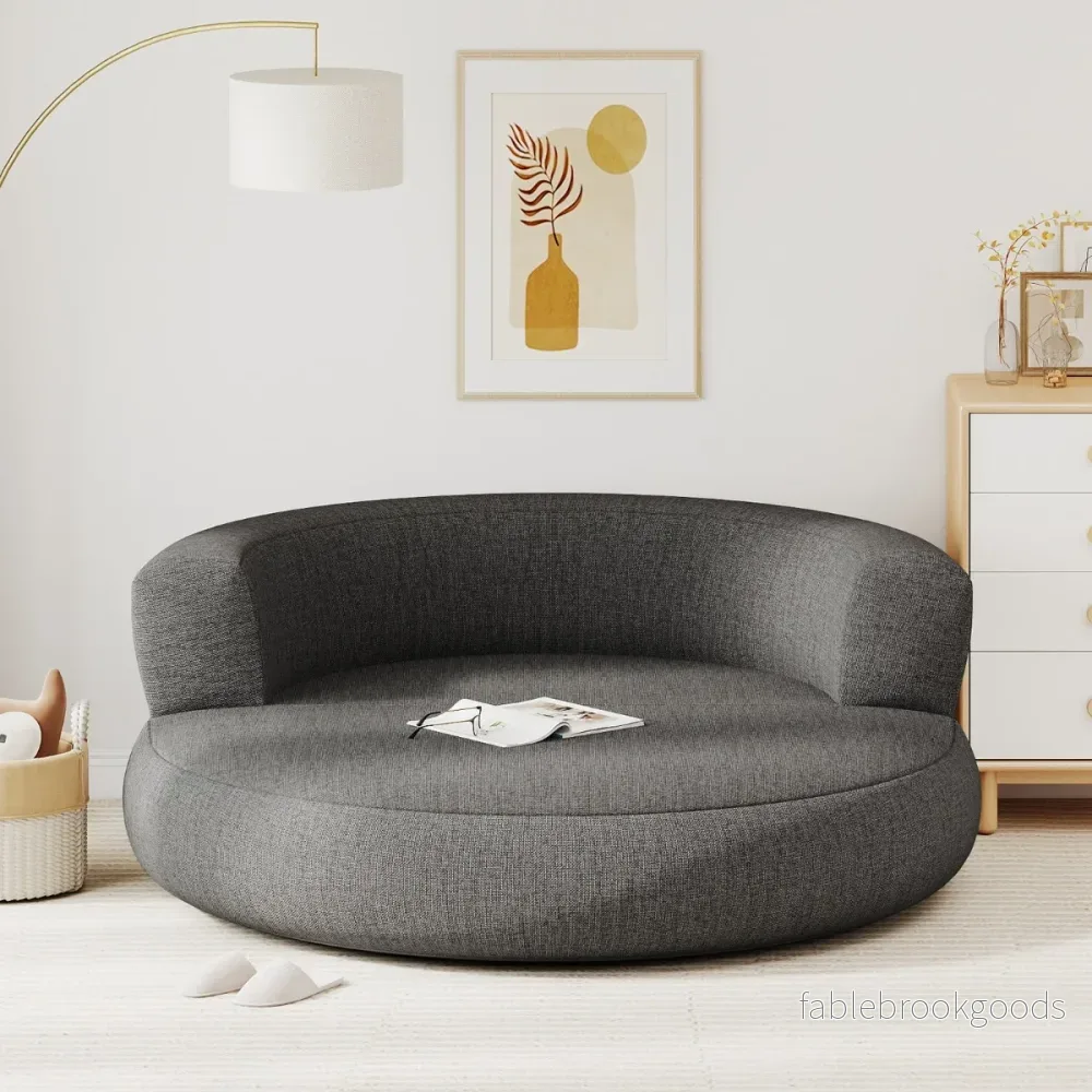 Uppblåsbar – soffa lounge med avtagbar överdrag generös liggyta – Grå - Bild 3