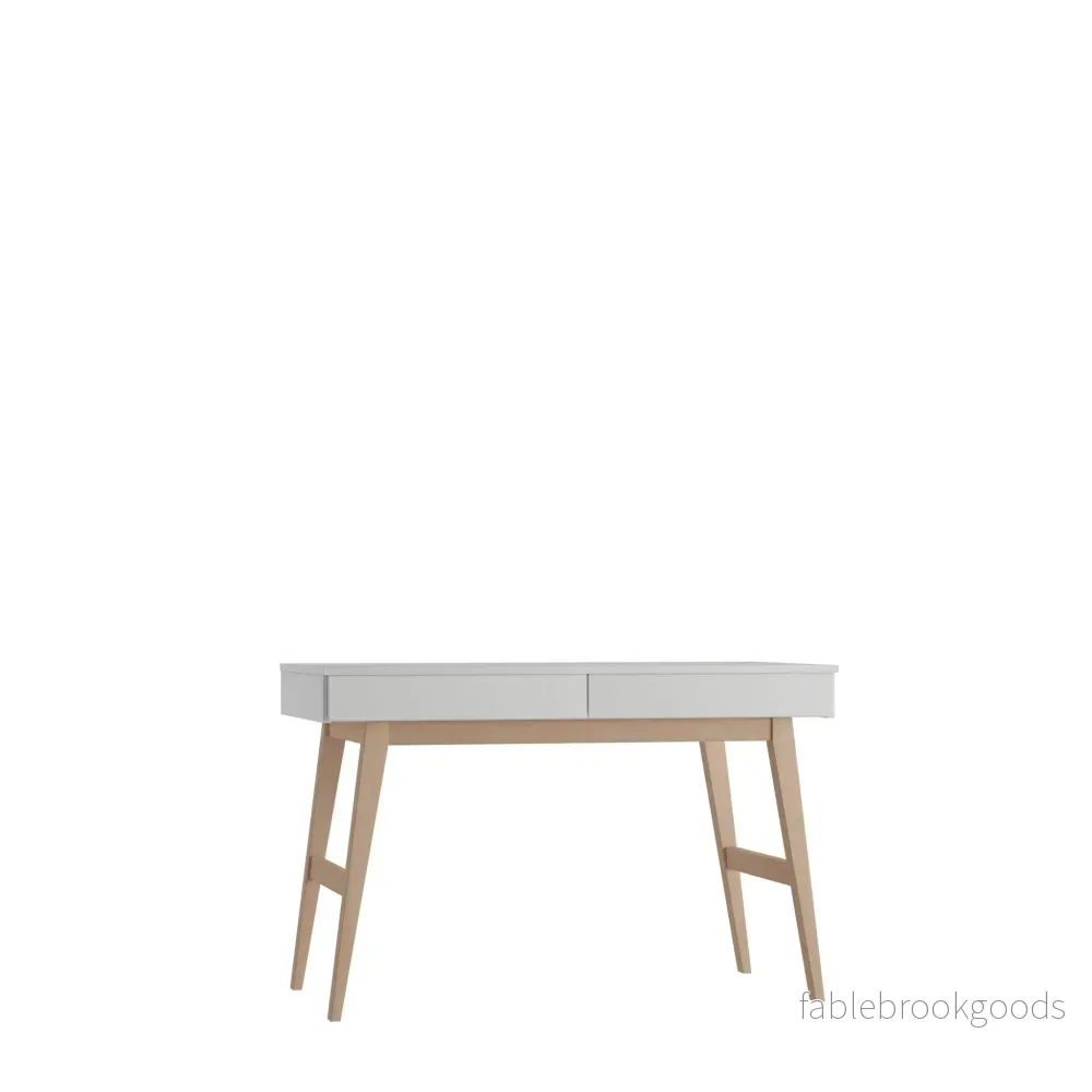 Sara high desk + 2 drawer, White color - Bild 2