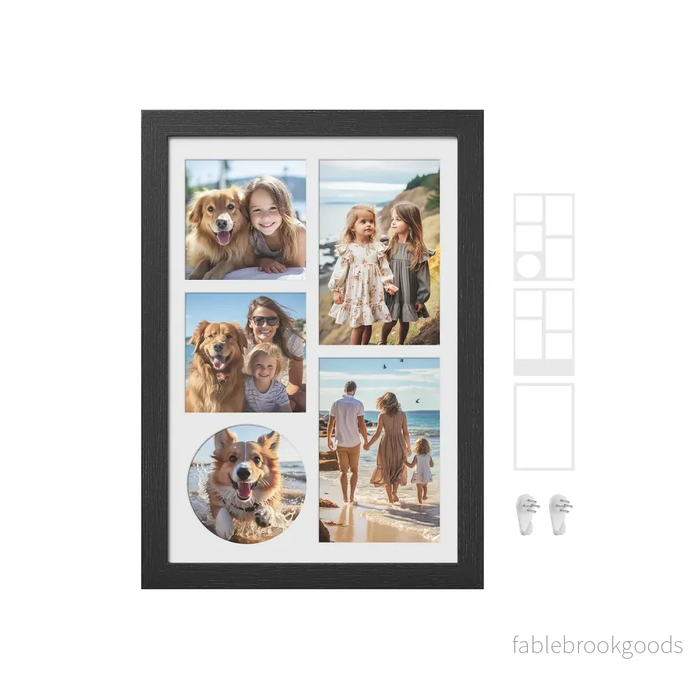Fotoram – A4 för flera bilder – asksvart Fotoram – A4 för flera bilder – asksvart