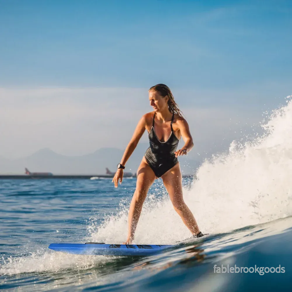 Bodyboard – lätt badbräda för stranden barn och vuxna – 106 cm – Blå - Bild 2