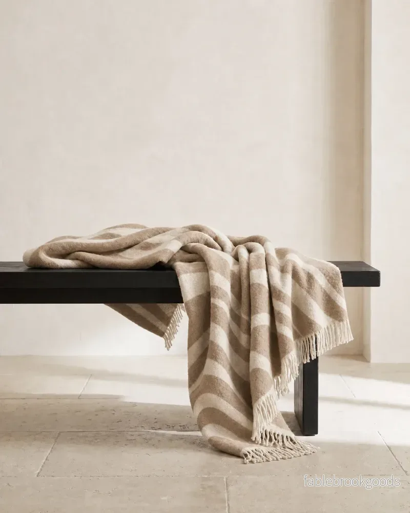 Pläd Flow Beige - Bild 2