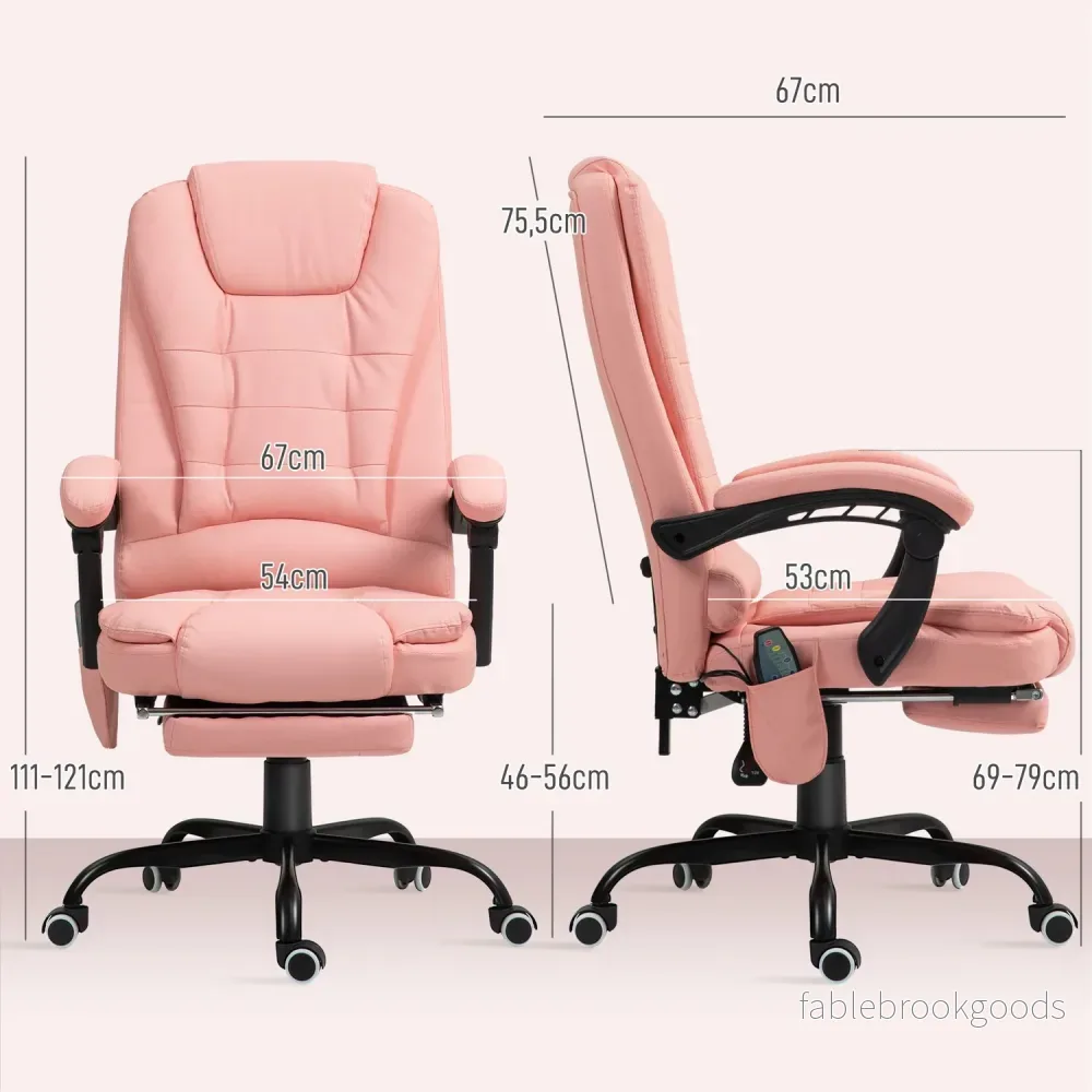 Ergonomisk kontorsstol, massage & vila, 120 kg kapacitet - Bild 3