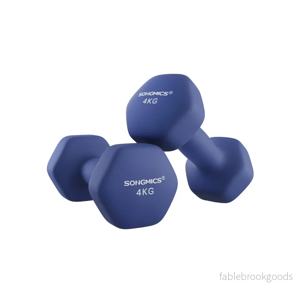 Hantelset – Ergonomiskt grepp – 2 x 5 kg – Blå Hantelset – Ergonomiskt grepp – 2 x 5 kg – Blå
