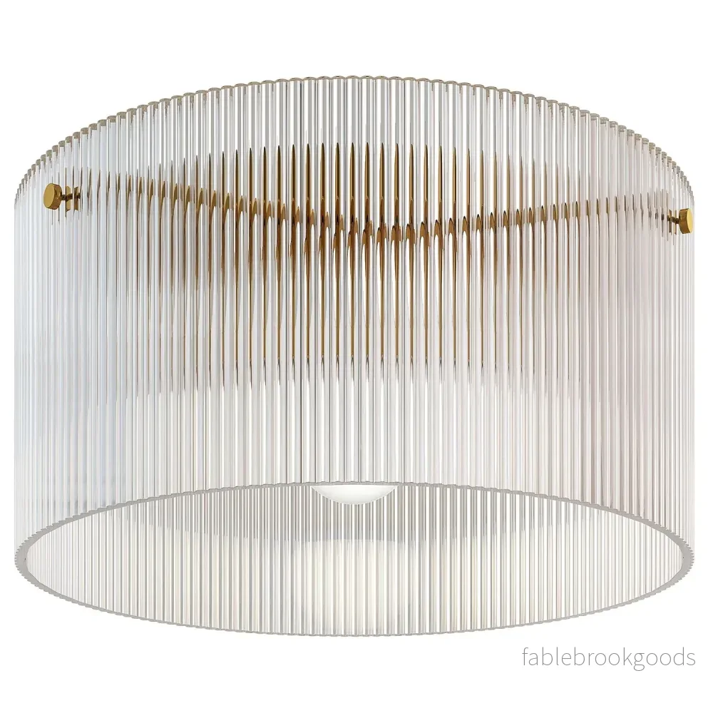 Taklampa med lampskärm i akryl, metall, halogen och LED-kompatibel