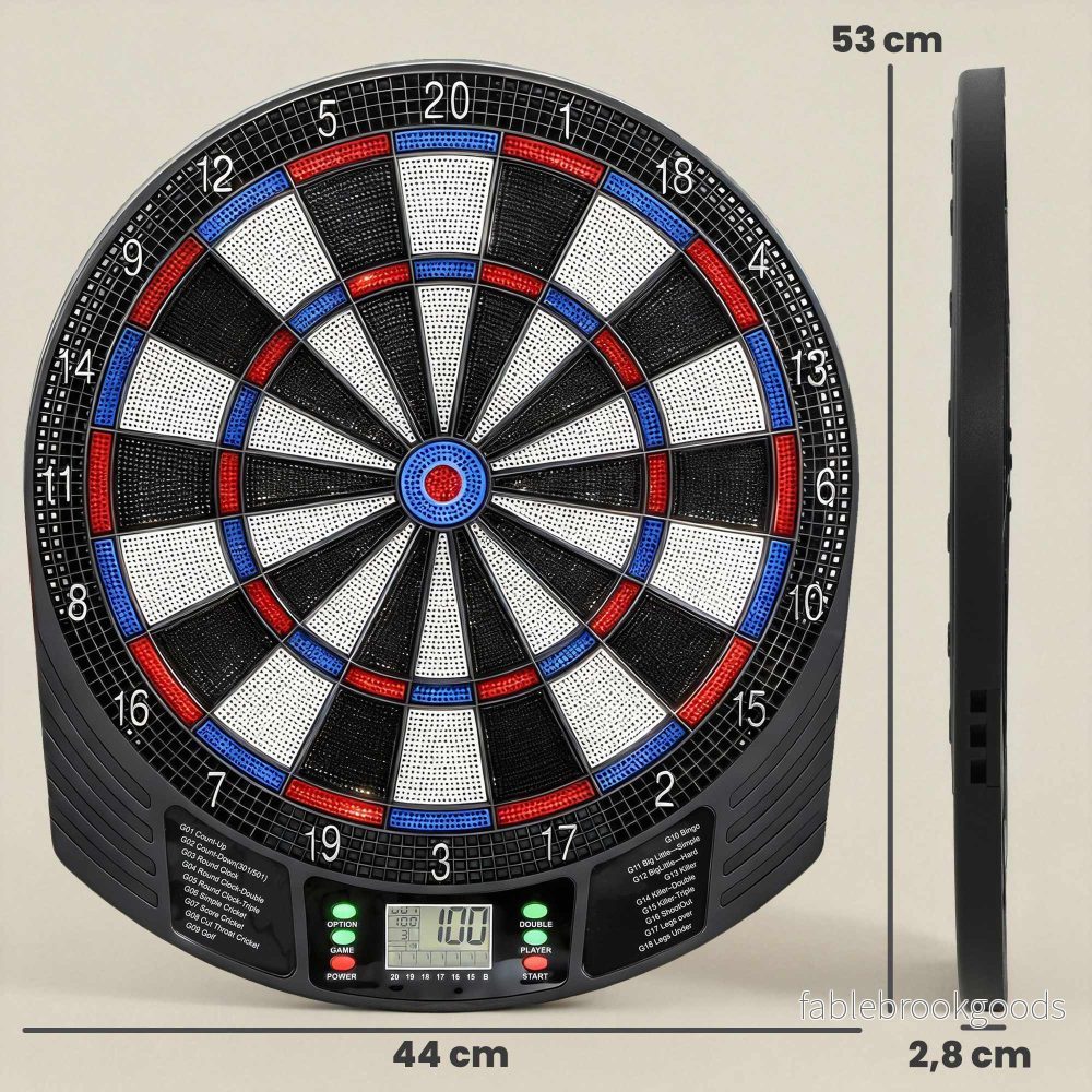 Elektronisk darttavla, 1–8 spelare, LCD-skärm, 6 dartset - Bild 3