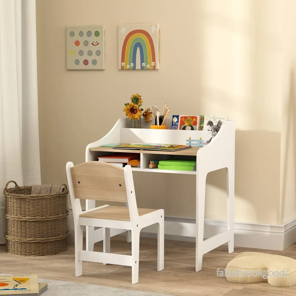 Bords- och stolset för barn, ergonomiskt, 3-8 år - Bild 2
