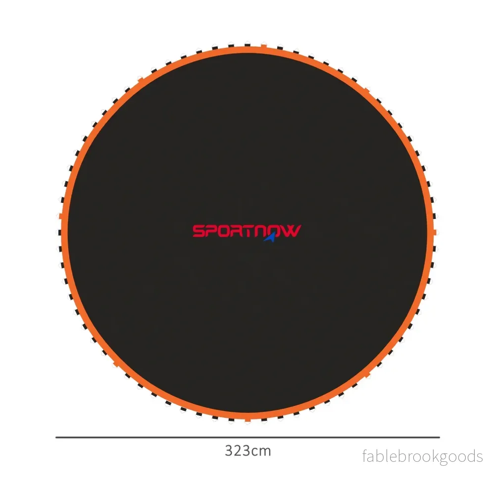 Ersättningsmatta för studsmatta, rund, 3,66 m, polypropen, orange - Bild 3