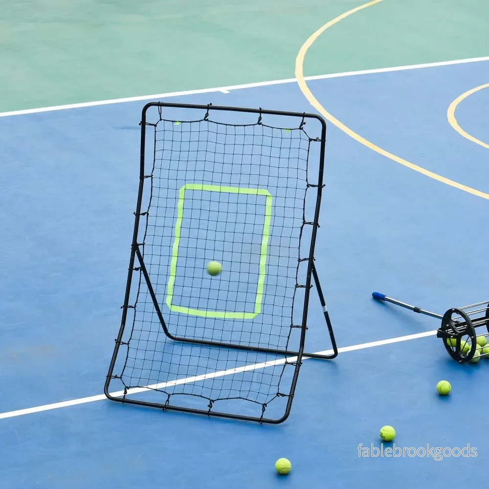 Football Rebound Wall – Stål & PE, 75x126cm träningshjälp - Bild 2