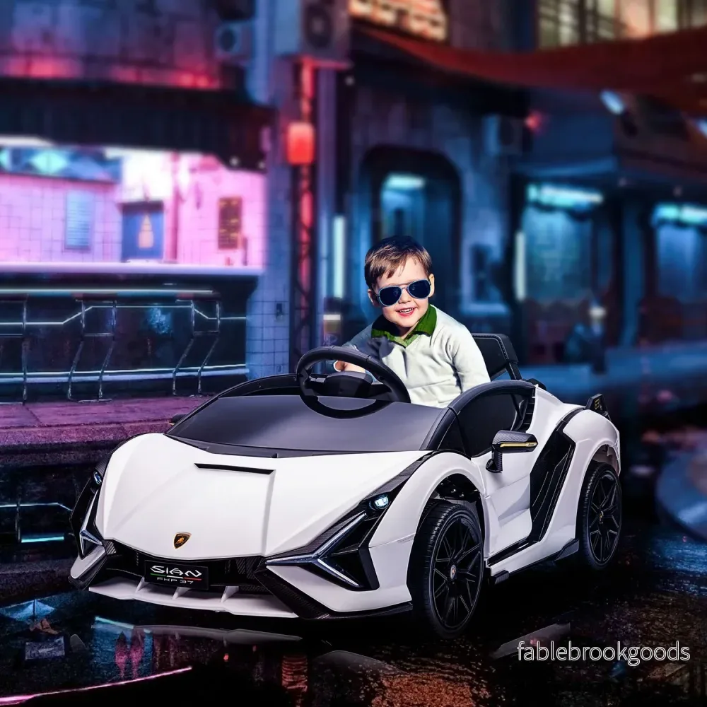 Elektrisk SUV för barn, fjärrkontroll, musik och ljus - Bild 2