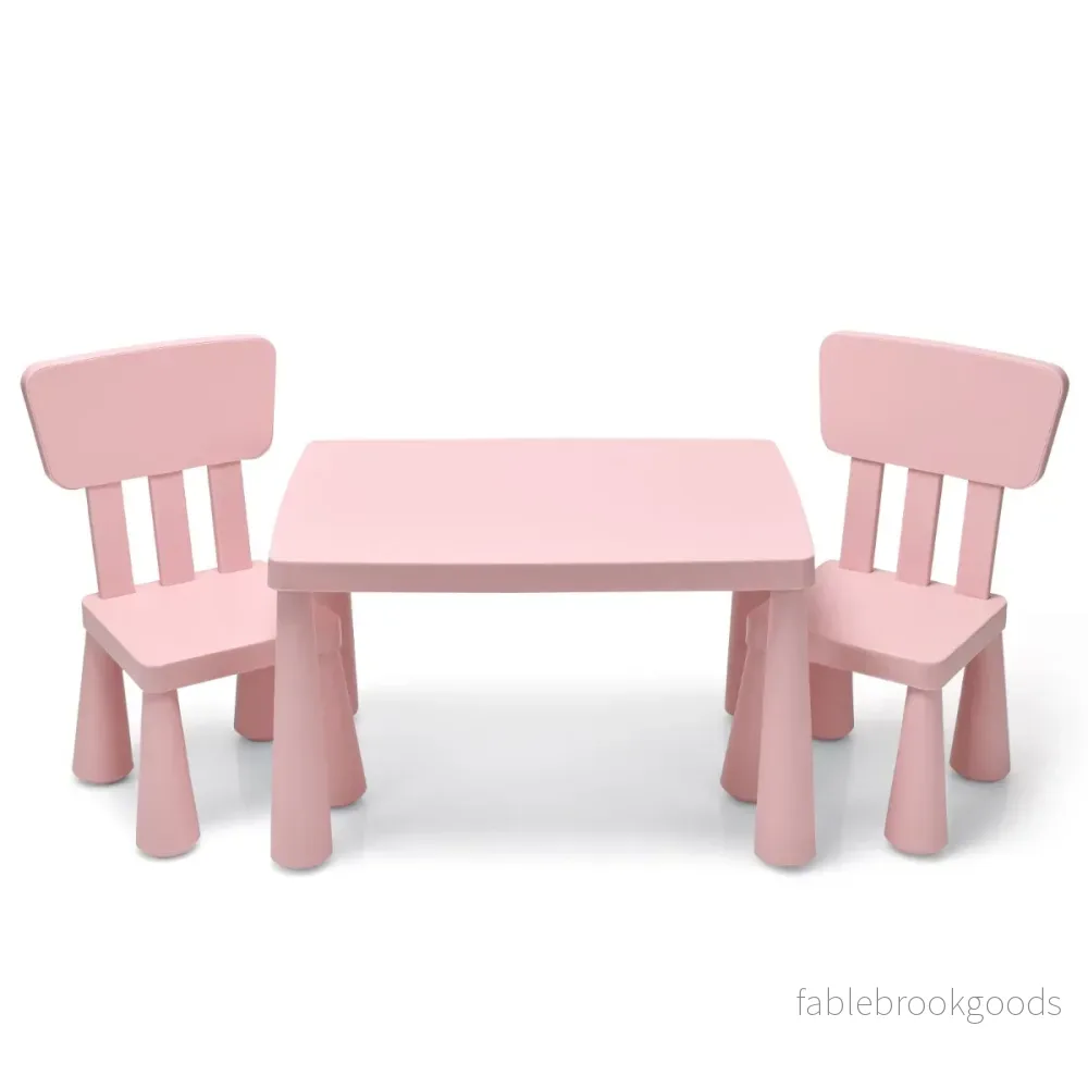 Barnbord – och stolar st Barnsittgrupp Barnmöbelset – 2 3 – Rosa - Bild 2