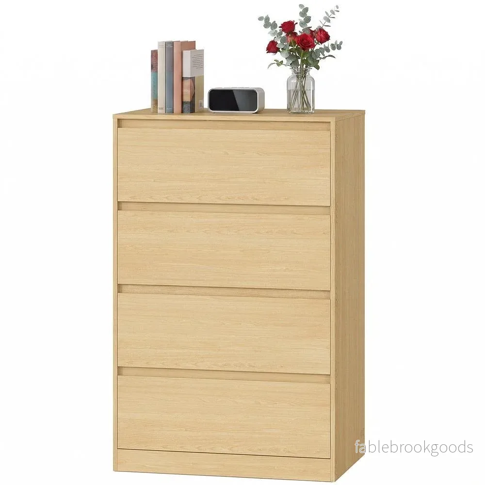 Commode – Opbergkast – 4 Laden – Geel