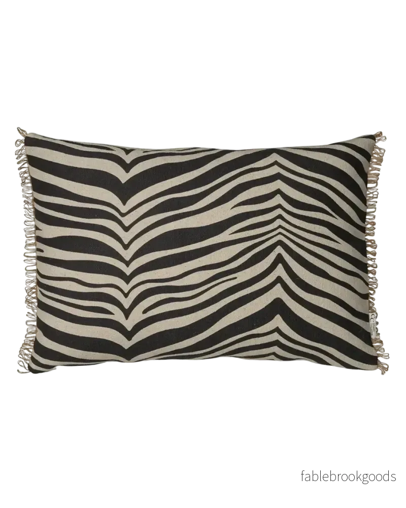 Kudde Zebra Svart Kudde Zebra Svart