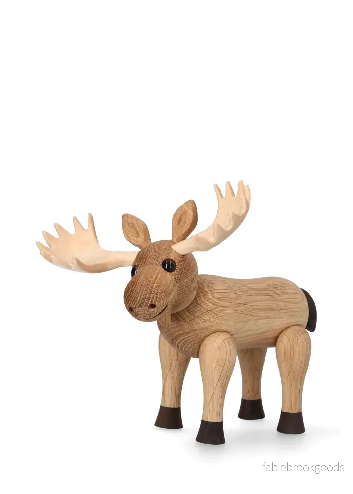 Harald Älg – Träfigur Dekoration 14cm Ek
