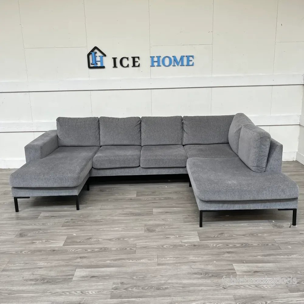 3-sits soffa med schäslong vänster och divan höger