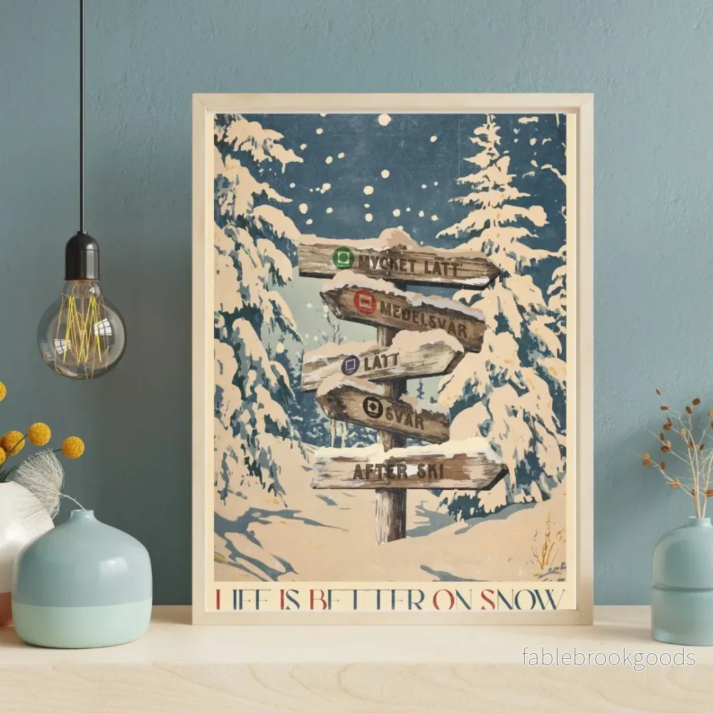 Life is better on snow - Poster - Bild 2