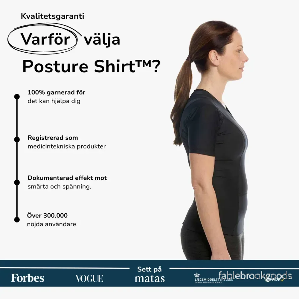 Women's Posture Shirt™ Zipper - Svart - Bild 2