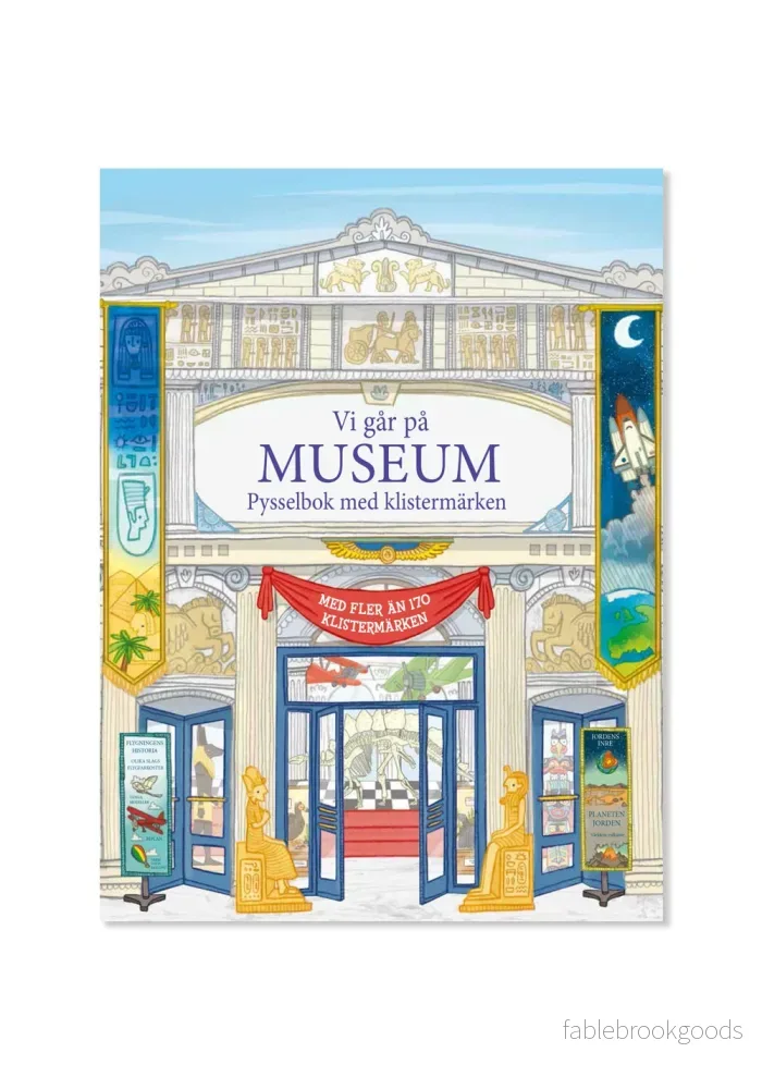 Vi går på museum – Pysselbok med klistermärken