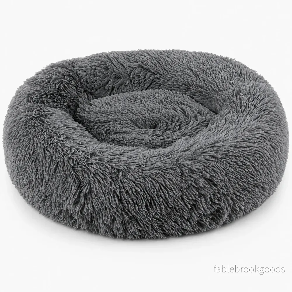 Fluffig Hundbädd – Rund & Mjuk Donutbädd för Hund Fluffig Hundbädd – Rund & Mjuk Donutbädd för Hund