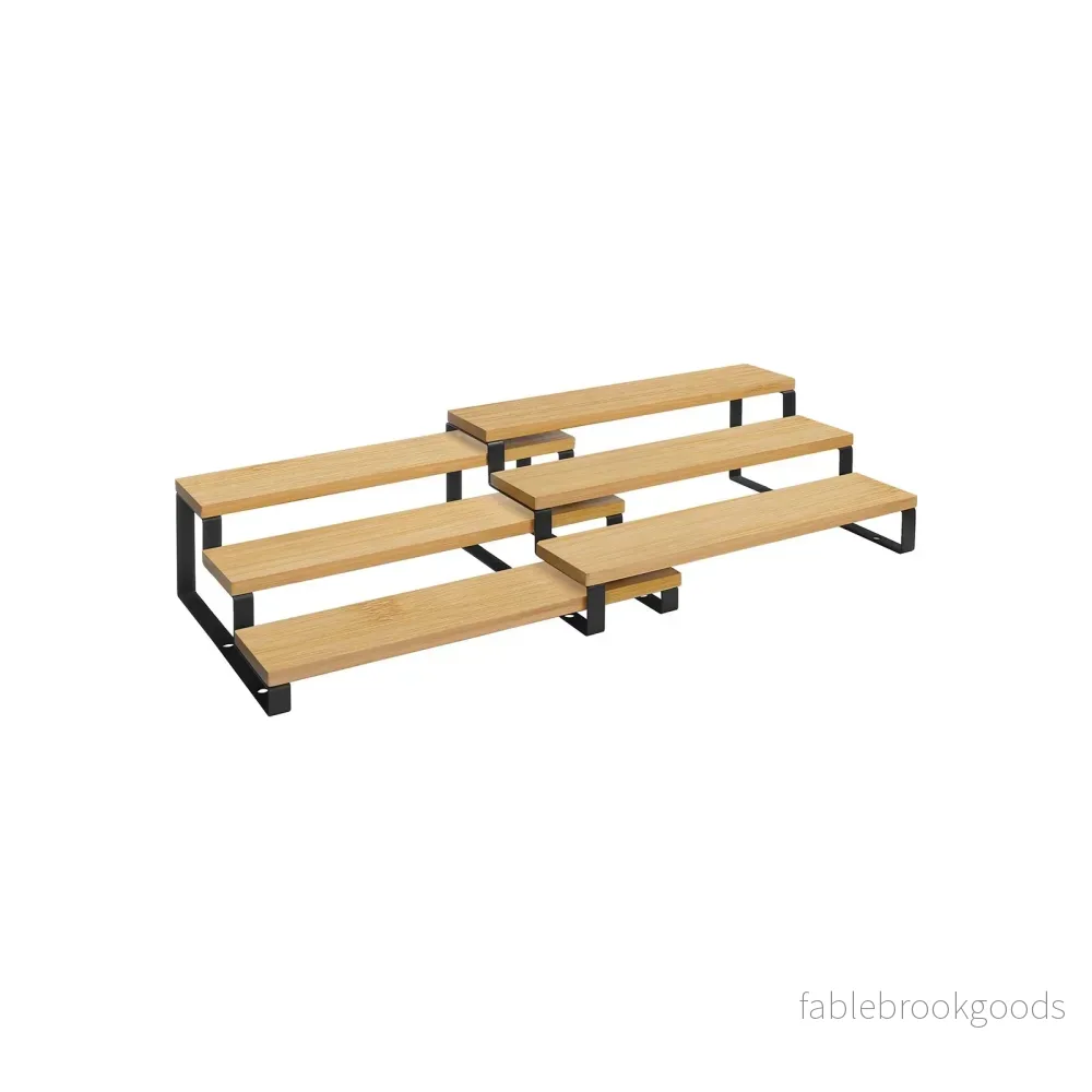 Kryddställ – Utdragbar design – Set om 2 – Natur/svart Kryddställ – Utdragbar design – Set om 2 – Natur/svart