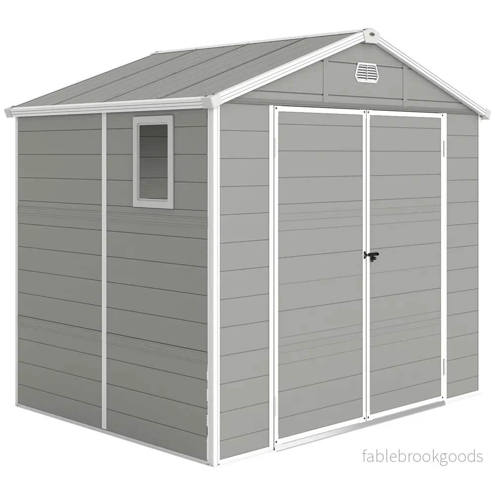 Förråd för utomhusbruk, 4,1m², polypropen, 240x190x228 cm